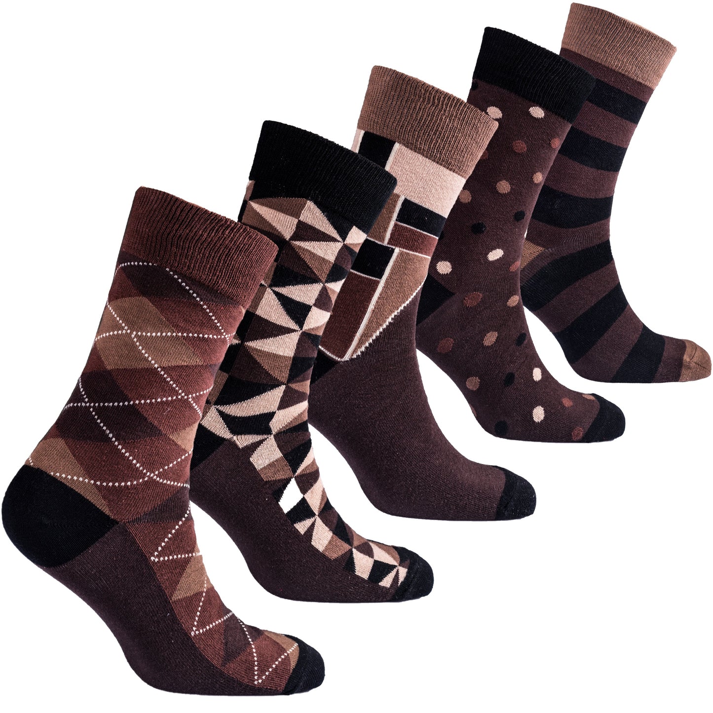 Men's Mocha Mix Set Socks