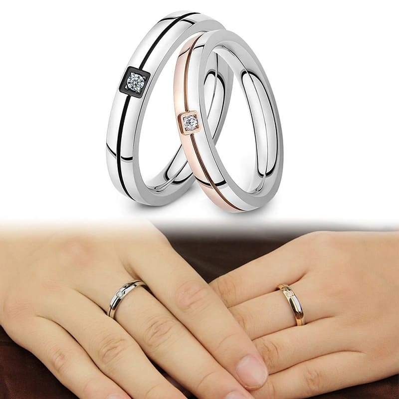 Romance Women & Men Couple Rings