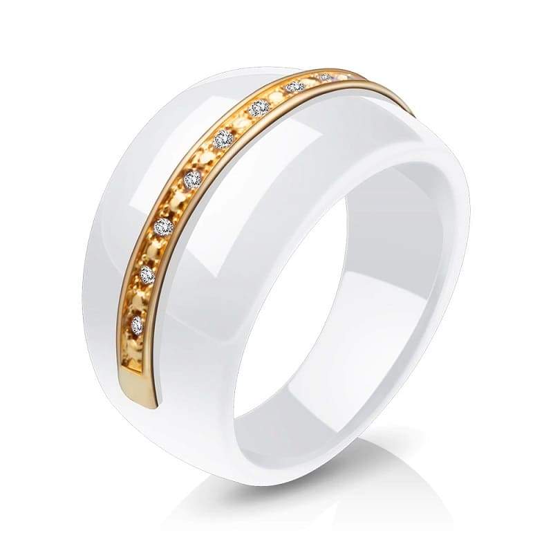 Woman Zircon Canal Bague Couple