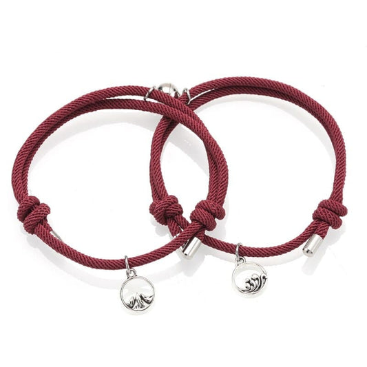 Purple Magnetic Couple Bracelets