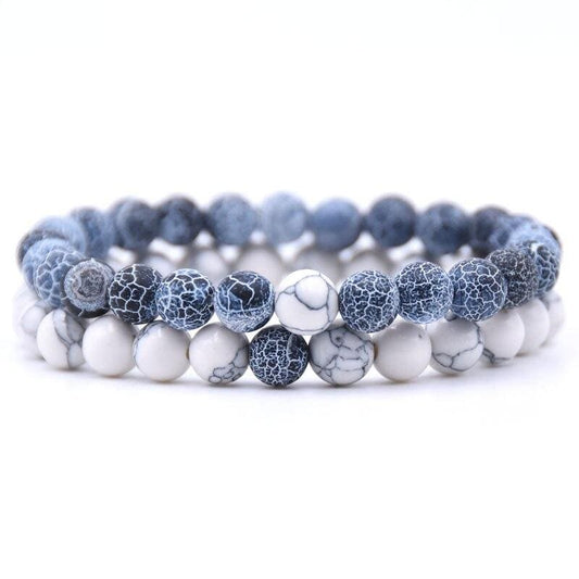 Snow Pearl Couple Bracelets