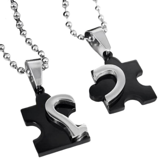 Puzzle Couple Necklaces