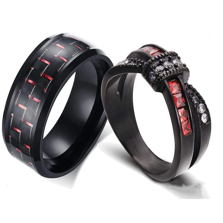 Diabolic Sensuality Couple Rings