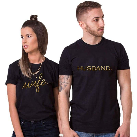 Woman and Man Couple T-shirts