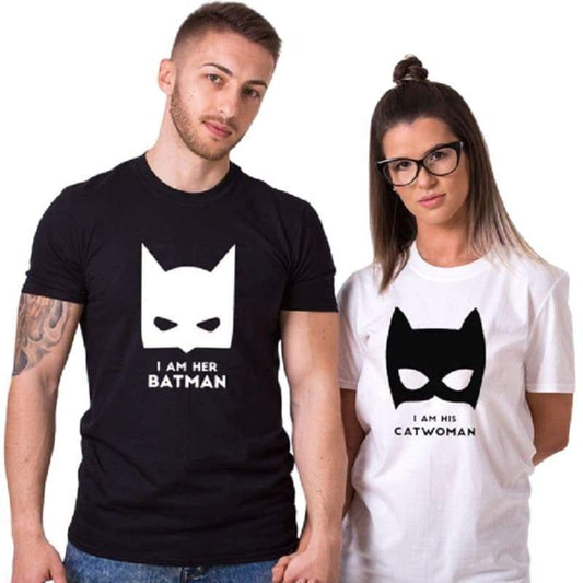 Batman and Catwoman Couple T-shirts