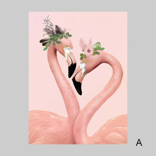 Pink Flamingo Poster Nordic Decoration