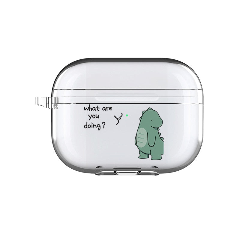 AirPods Couple Case <br/> Cute Cartoon Dinosaur