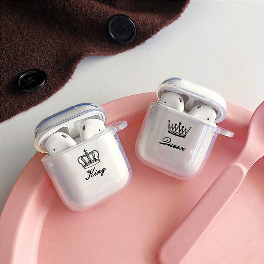 AirPods Couple Case <br/> Cute King Queen Couple