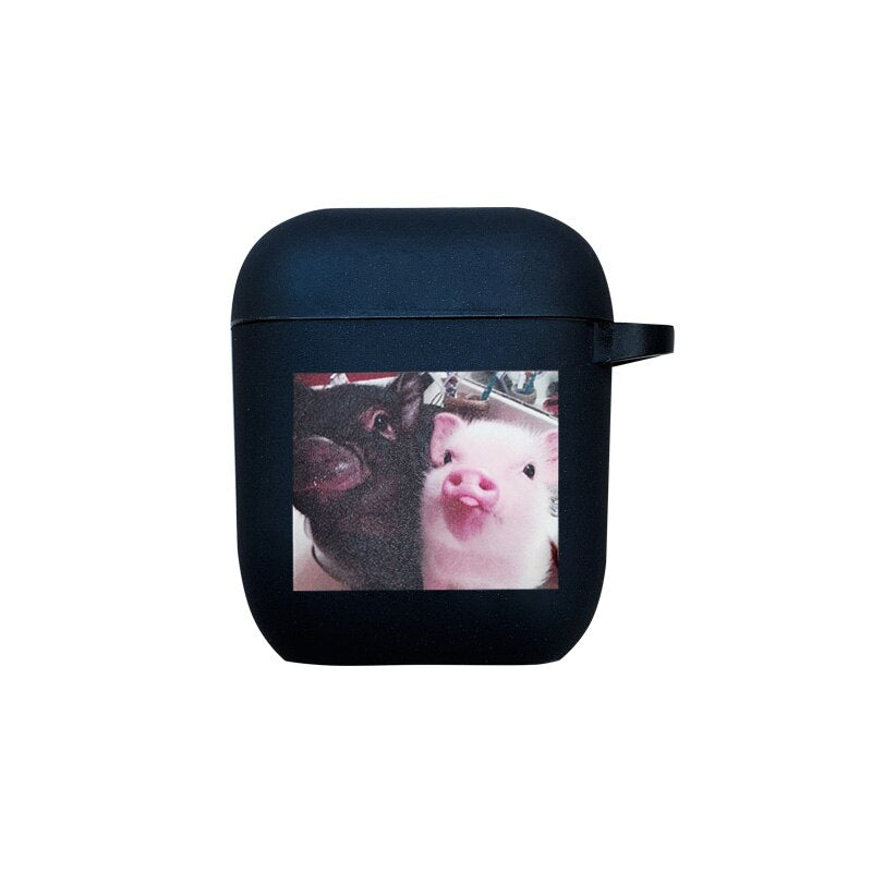 AirPods Couple Case <br/> Cute Couple Cartoon Pig