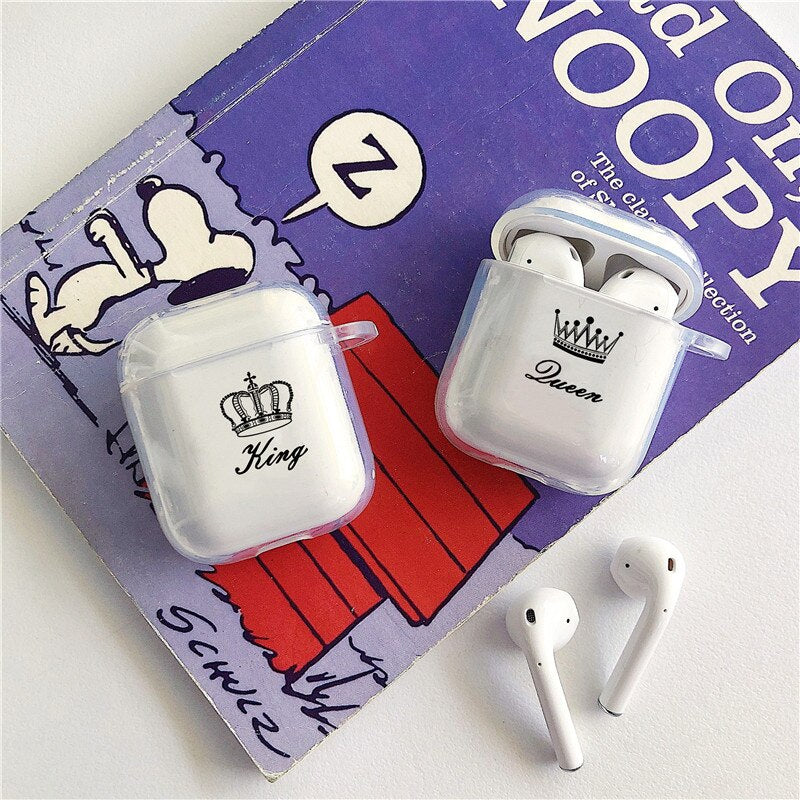 AirPods Couple Case <br/> Cute King Queen Couple