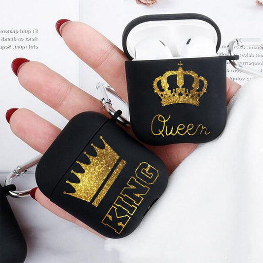 AirPods Couple Case <br/> Cute King Queen Crown Couple