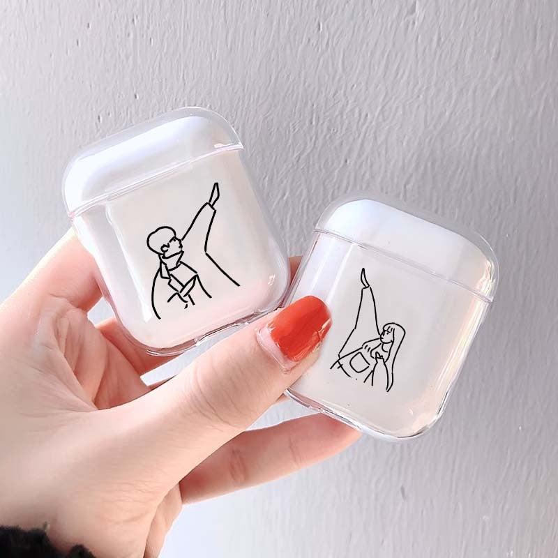 AirPods Couple Case <br/> Cute Plant Couple Cartoon