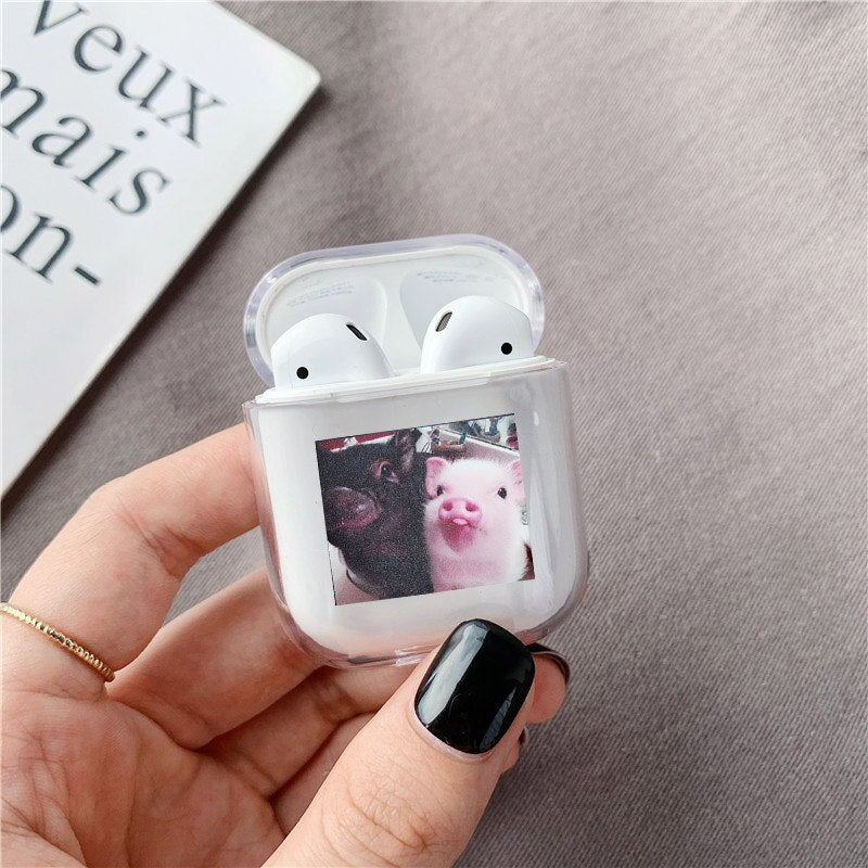 AirPods Couple Case <br/> Cute Couple Cartoon Pig