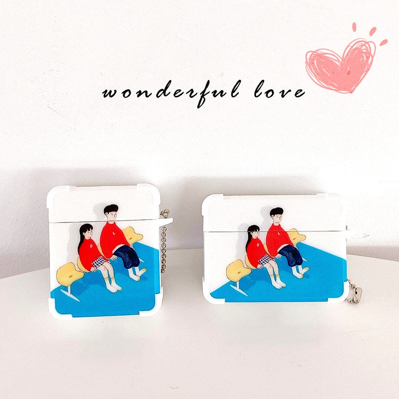 AirPods Couple Case <br/> Cartoon Cute Couple