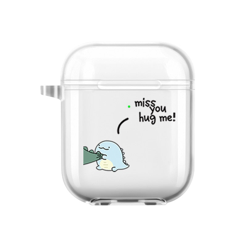 AirPods Couple Case <br/> Cute Cartoon Dinosaur