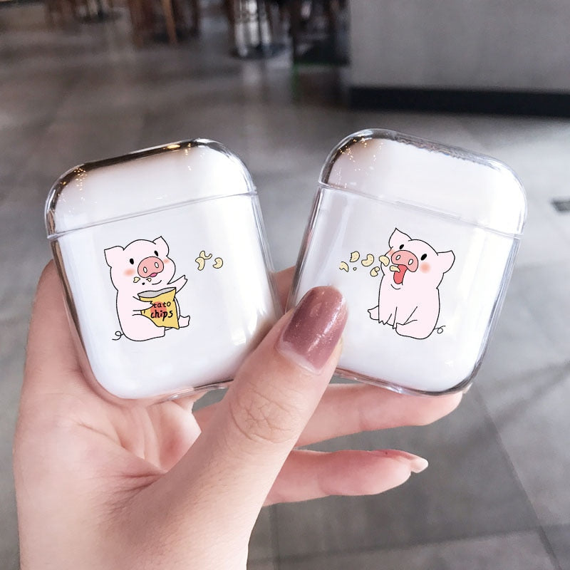 AirPods Couple Case <br/> Cute Couple Cartoon Pig