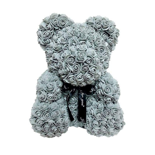 Ours en Roses Gris - Couple-Gift-Store