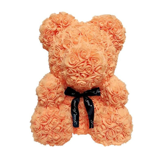Ours en Roses Orange - Couple-Gift-Store