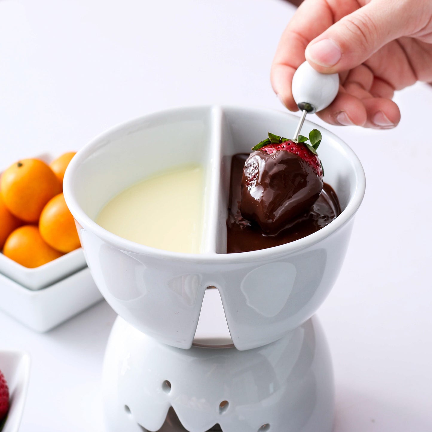 Mini Chocolate Fondue Set for Couples