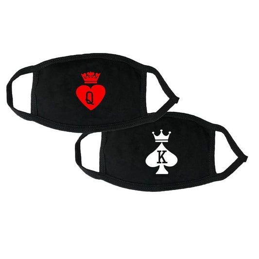 King & Queen Couple Masks
