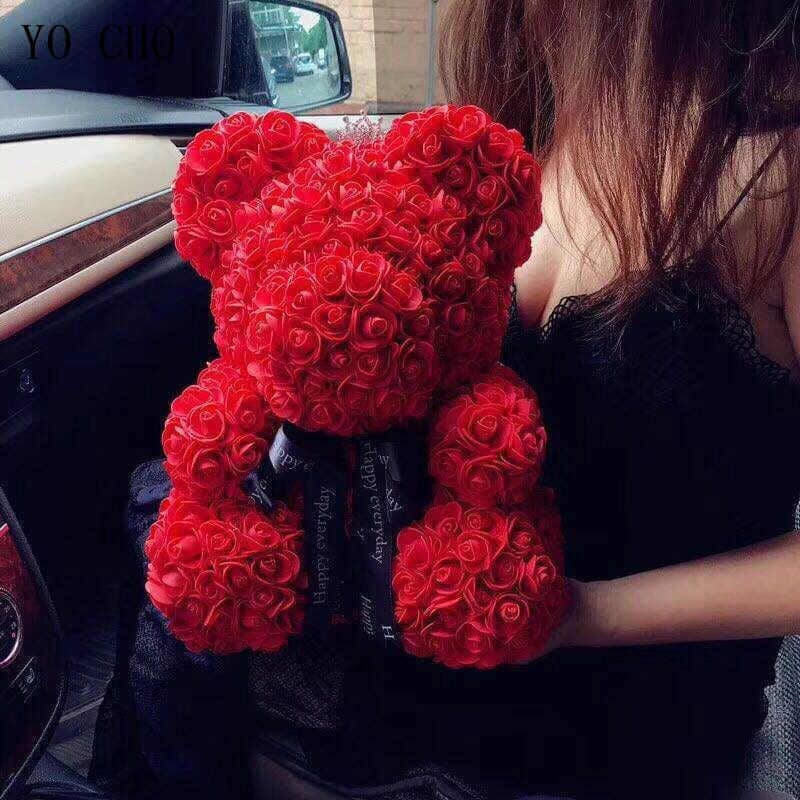 Red Rose Bear Couple-Gift-Store