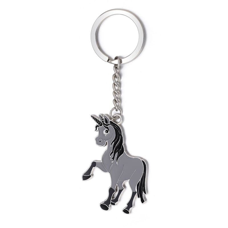 Unicorn Couple Keychains Grey