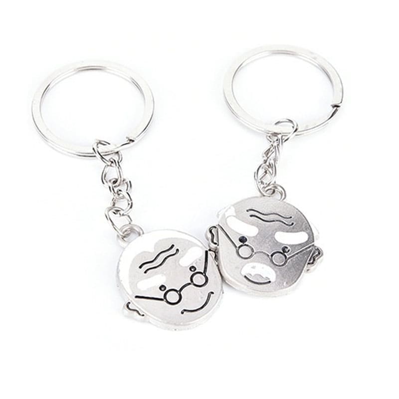 Grandpa Grandma Couple Keychains