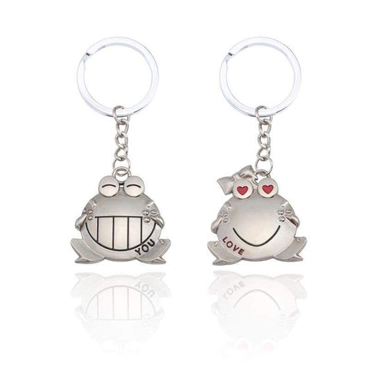 Frogs Couple Keychains