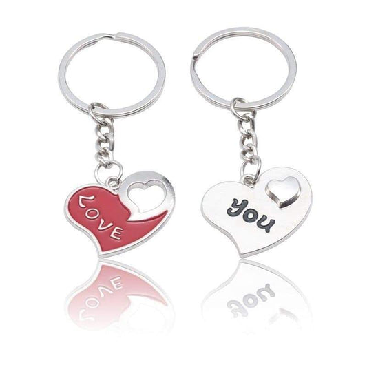 Love & You Couple Keychains