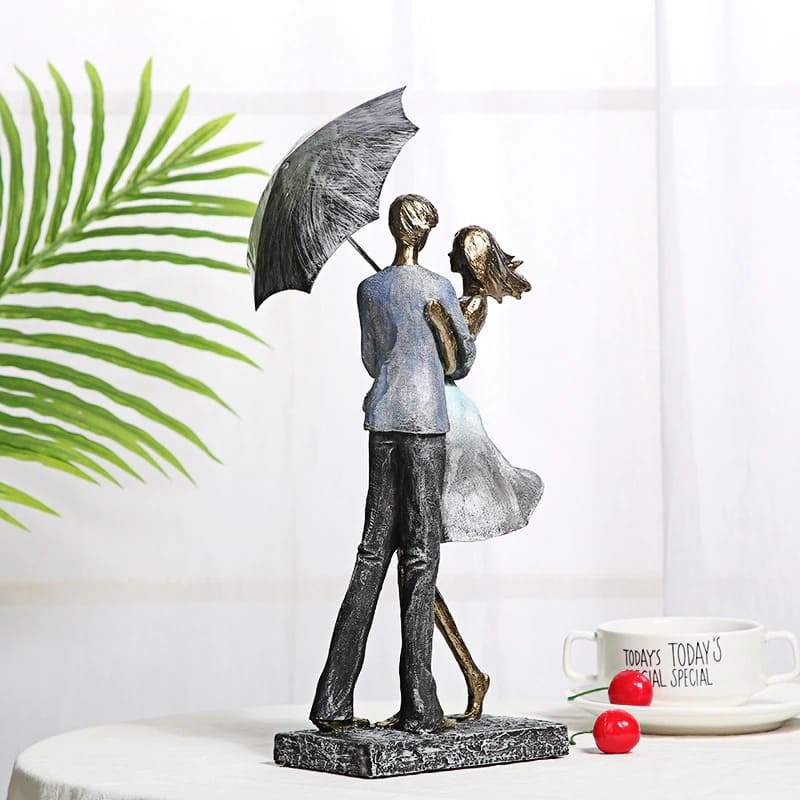 The Rain Couple Statue