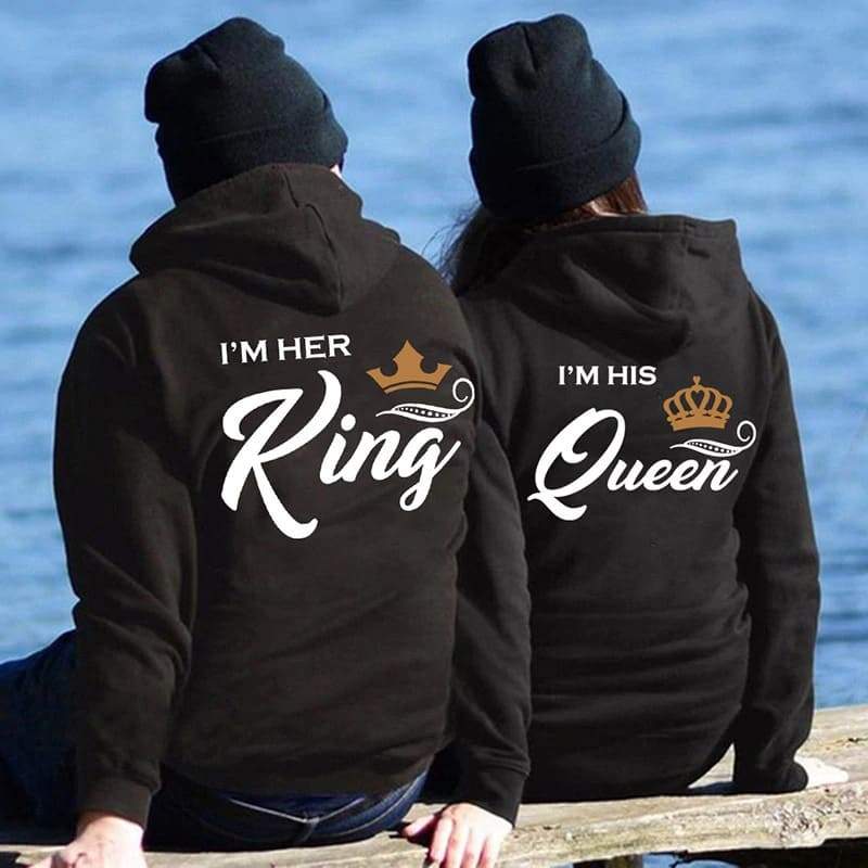 Duo King Queen Men Women Couple Sweats