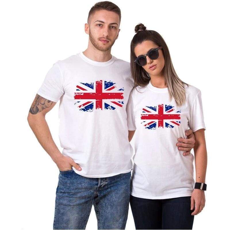 United Kingdom Couple T-shirts