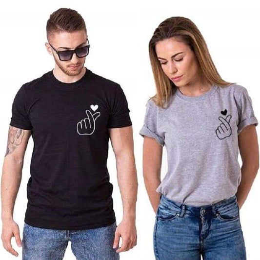 Loving Heart Couple T-shirts