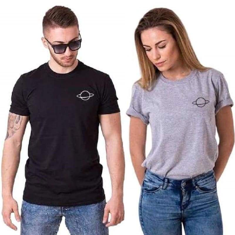 Space Couple T-shirts