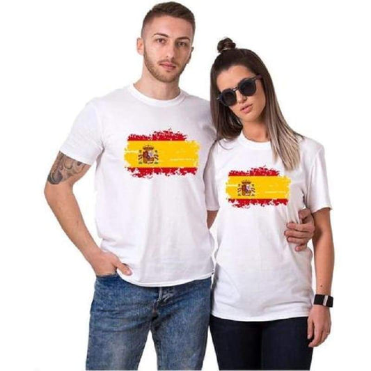 Spain Couple T-shirts