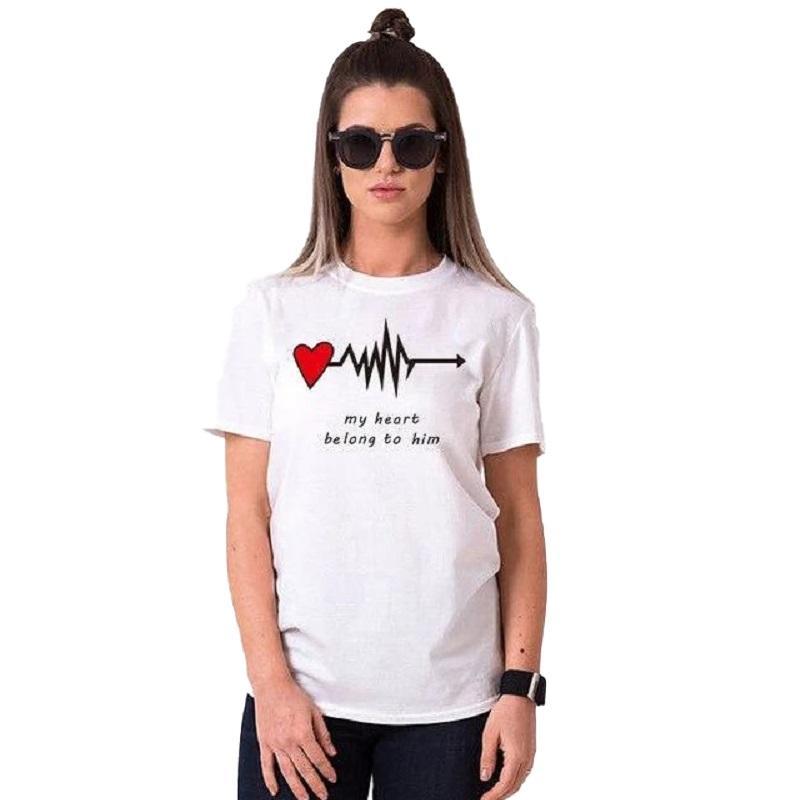 Lovers' Day Couple T-shirts Women