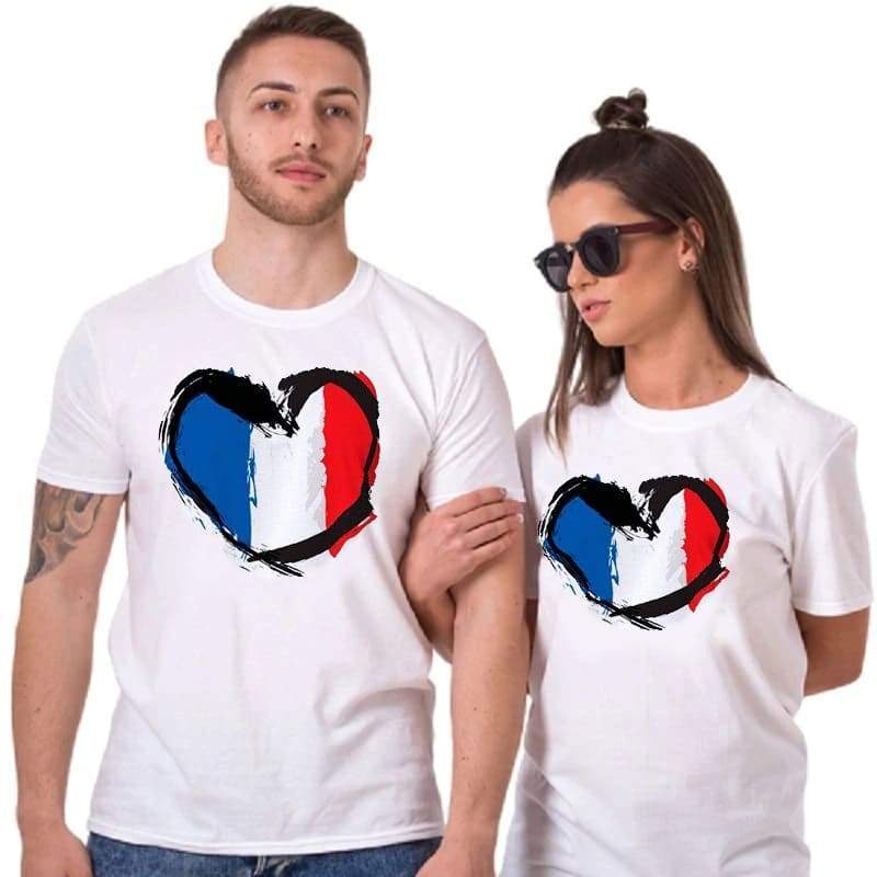 France Couple T-shirts