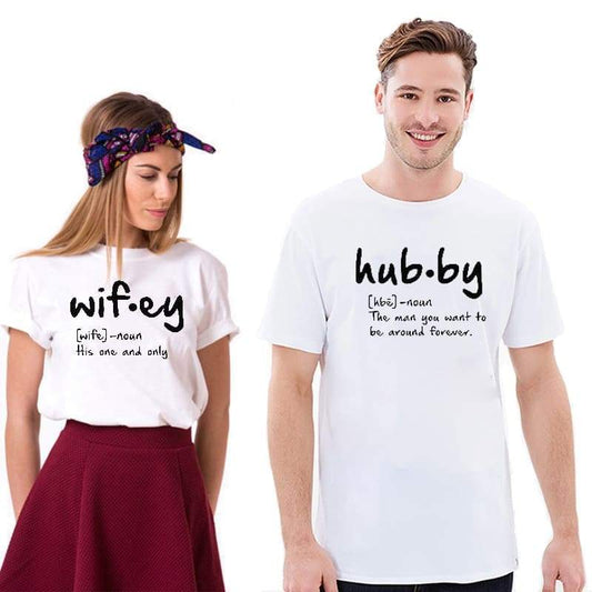 Man and Woman Couple T-shirts
