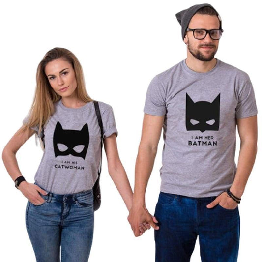 Batman and Catwoman T-shirts