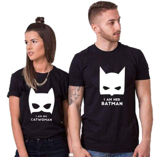 Catwoman et Batman Couple T-shirts