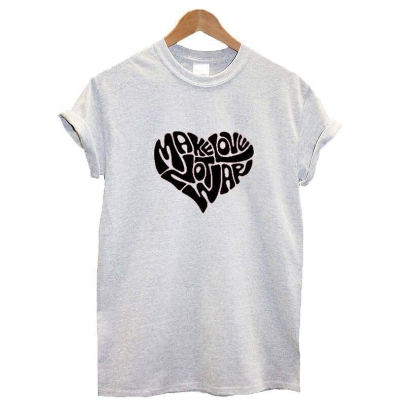 Make Love Couple T-shirts Women