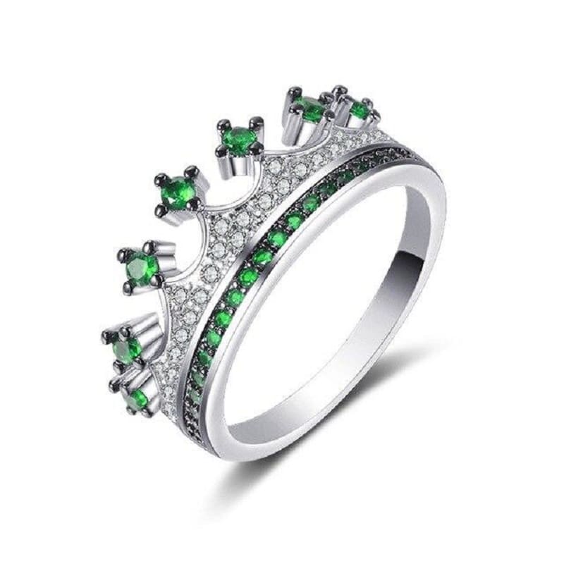 Woman Crown Couple Rings