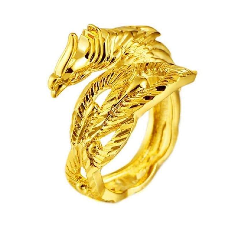 Women Dragon Couple Rings