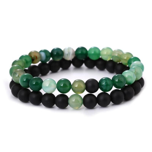 Aventurine des Laves Couple Bracelets