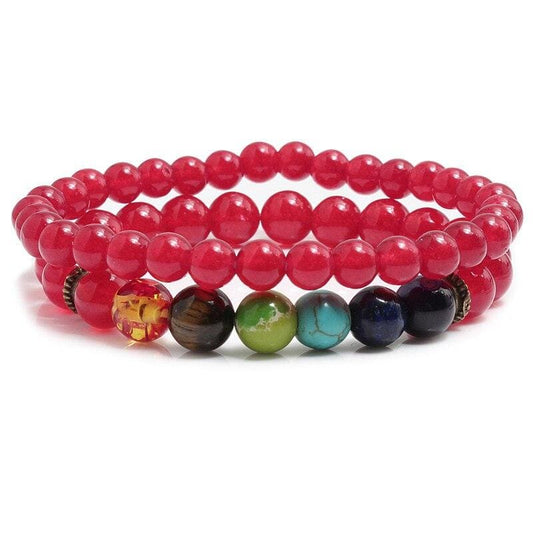 Cherry Chakras Couple Bracelets