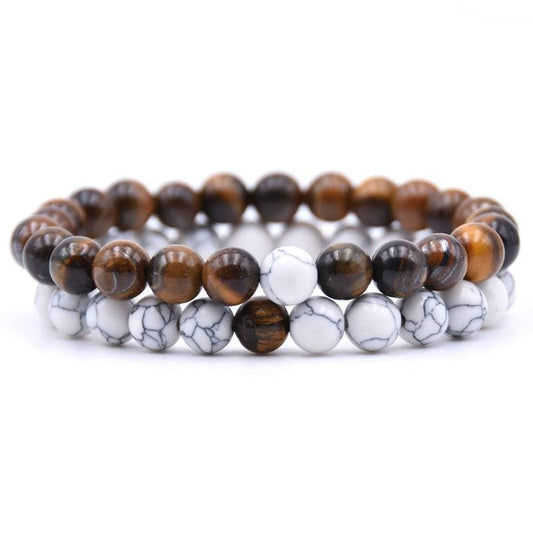 Tiger Eye Couple Bracelets together