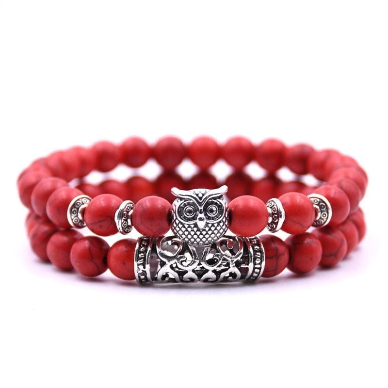 Fire Owl Couple Bracelets