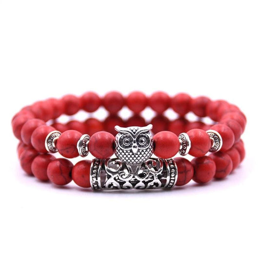 Fire Owl Couple Bracelets