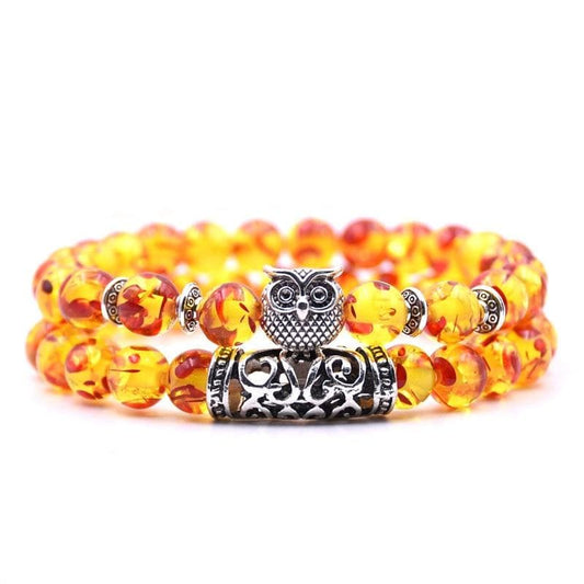 Flame Owl Couple Bracelets