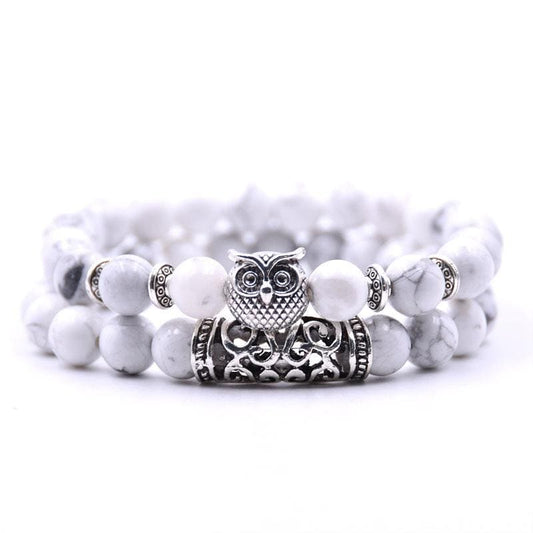 Snow Owl Couple Bracelets